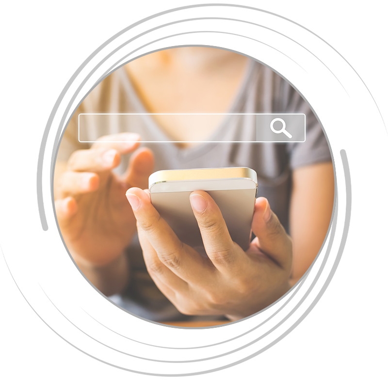 Searching for your business on a phone